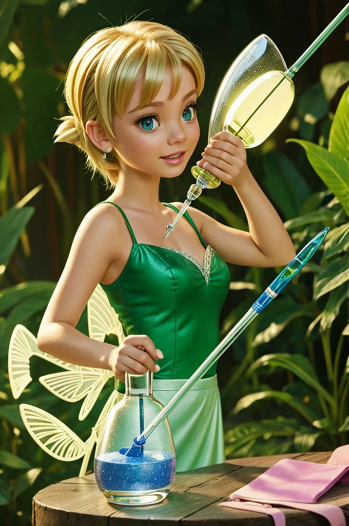 Tinkerbell hitting a bong