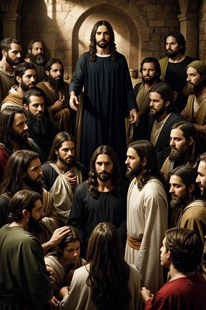 Jesus and his disciples 