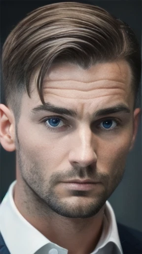 Swedish man short hair focus on faces.