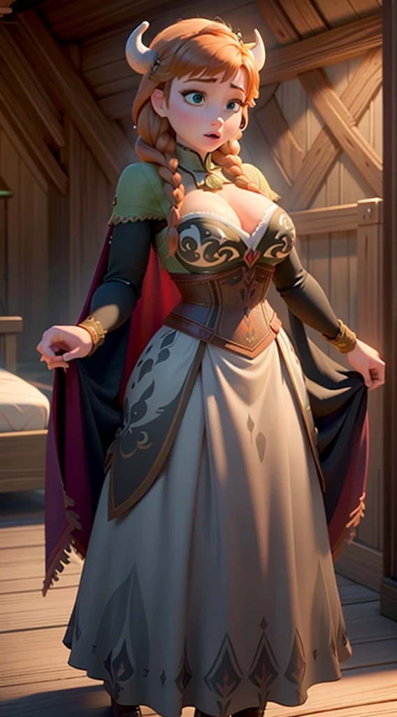 Photo of Anna of Arendelle with cow breasts