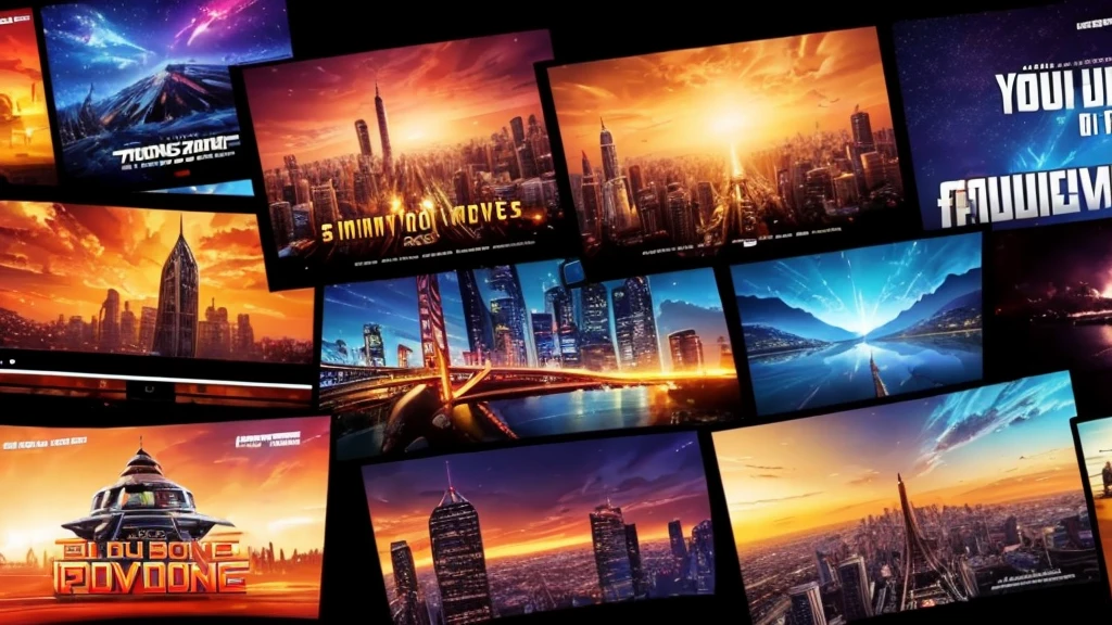 A special background for a youtube video that broadcasts movie soundtracks, but not in a movie poster style, just plain futuristic