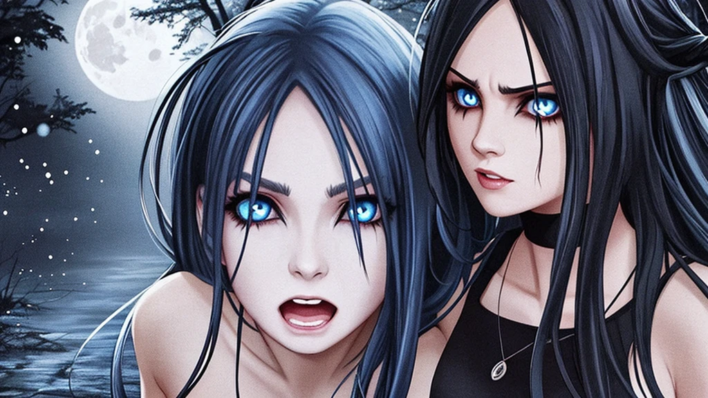 horror dark woman scare scream
Blue eye
long hair middle age