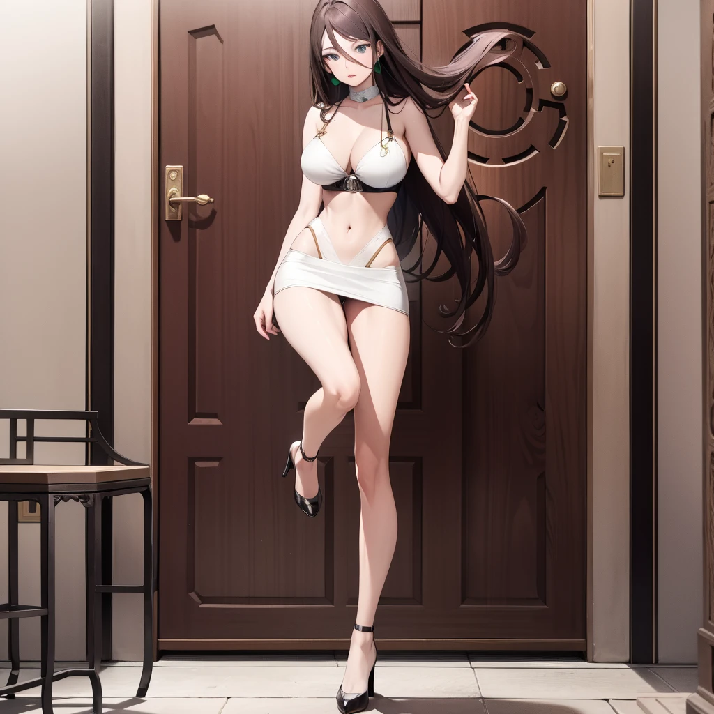 fully body, best possible quality, sensuous, standing, whole photo, high heel on foot