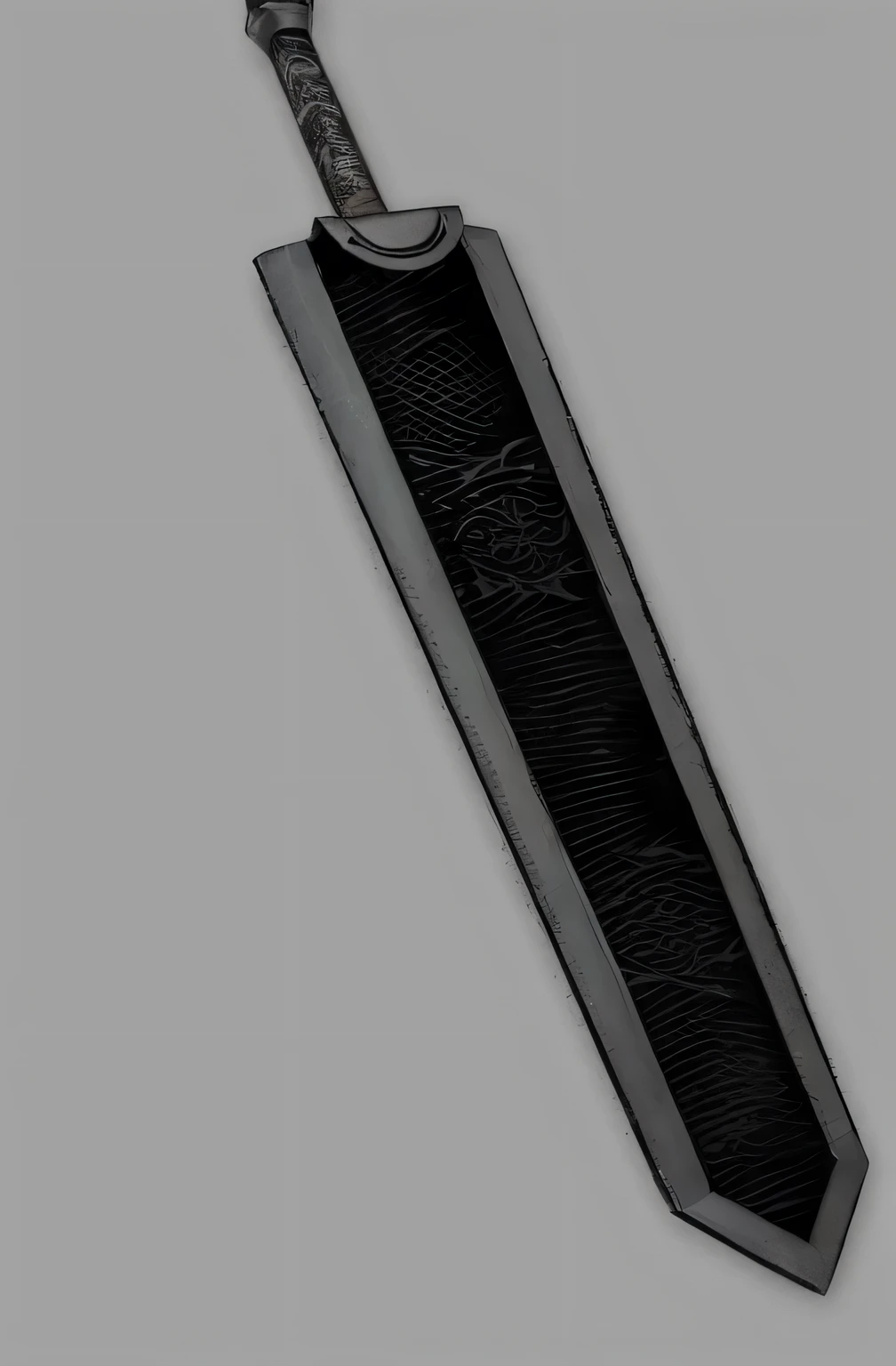 dragon slayer berserk, sword body with symbols of creation magic, symbols shining