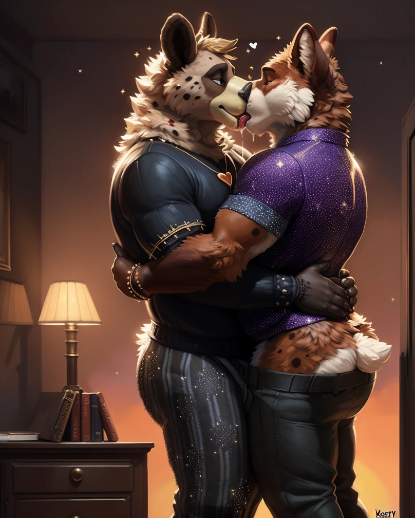 ✨🎉🎊, (Sfw:1.7), ((((fursuit)))), ((((fursuiter)))), ((((fursuiting)))), (3d_artwork:1.5), (unreal engine:1.5) , inky, dark, dark fur, dark shadows, dark room, black room, black walls, indoors, (group of men flatly pressed together:1.6), 🐰x🐇x🦝x🦌x🦙x🐂x🐿x🦜x🐦x🐤x🦘x🐮x🐻x🐼x🐈, ((absurd res)), ((ultra high resolution)), ((masterpiece quality)), (isometric view), (impressive lighting), (sunset clouds), (floating hearts), (((sparkles))), confetti, sunlight, ⫷|⫸ by foxovh, by sligarthetiger, by cumbread, by gammainks, ((by seibear)), by lollipopcon, by dizzyknight, by greasymojo, ((by xpray)), ((by roly)), by honovy, by taran fiddler, by kenket, by Pixelsketcher, by Bayard Wu, by Thomas Benjamin Kennington, by Einshelm, ⫷|⫸ jewelry, necklace, bracelet, ⫷|⫸ (fuzzy furry body:1.6), (tall body), ((beautiful fur pattern)), (raised tail), chubby, (stunningly beautiful legs), (detailed fuzzy face), hyperrealistic, (covered by fur:1.7), (naturally censored:1.9), (two big cuddly men kissing:1.5), (tight clothing), ((gentlemen)), ((clothing accessories)), (dressed to impress:1.8), (fully clothed:1.9), (furry pants:1.8), (designer clothes:1.8), ((fancy outfit)), (spotty laced clothes:1.5), (((excessive clothing))), safe for work, (full butt under clothing:1.4), (big pecs), (old & elderly), big fluffy tail, drooling saliva, (((tackling))), ((fashionista)), (((shaking togther))), (((flexible))), holding butt, ((drawn from a unique angle)), ((pants down)), (underwear),