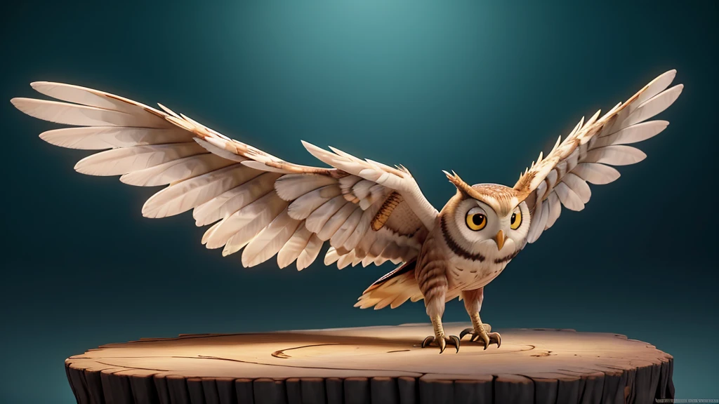 A high definition detailed full-length-shot of an owl with outstretched wings flying from inside the hollow of a silver & white bark tree, using white and gold colors, on a teal forestpunk background, in the style of high definition photography, volumetric light, Global-Illumination, brightlighting.::1
high definition photography, volumetric light, Global-Illumination, brightlighting