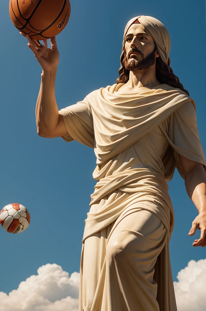 Christ the Redeemer playing ball