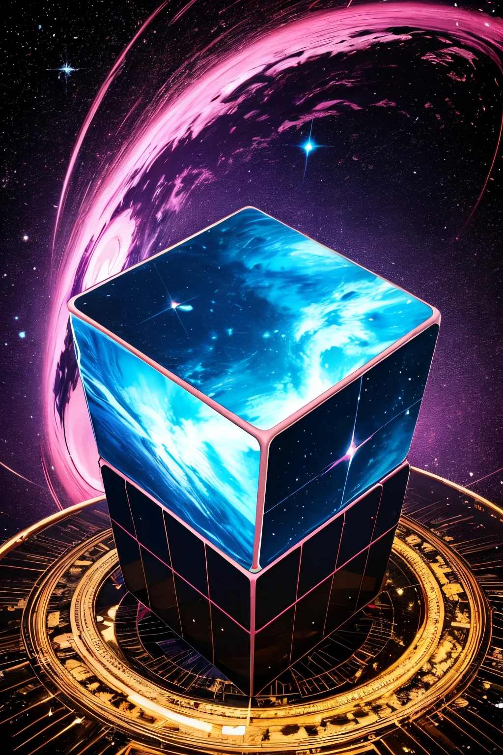 Colorful Cube, Universe, chaos