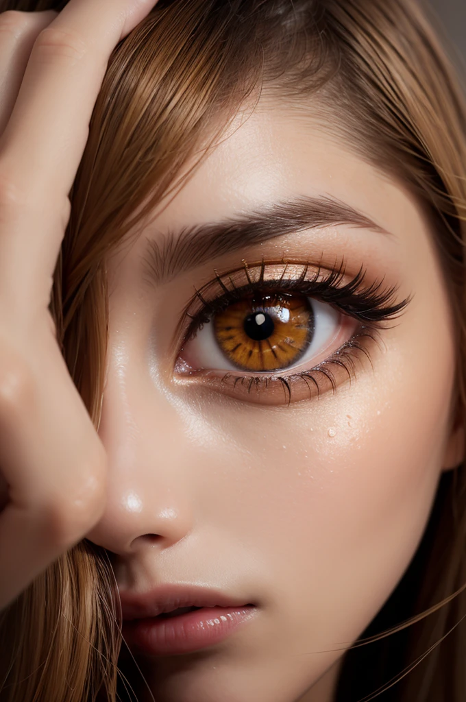 honey colored eye