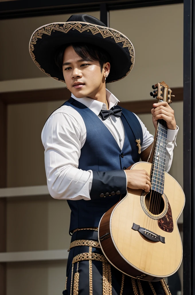 Jimin dressed as mariachi 