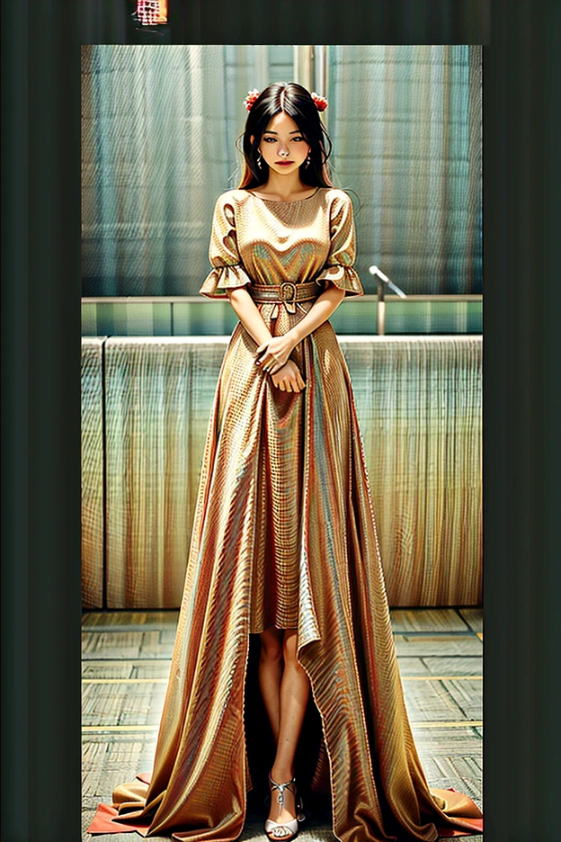 1 woman, 1 man, ideal , dress, Red carpet background, couple, Instagram Filter,
