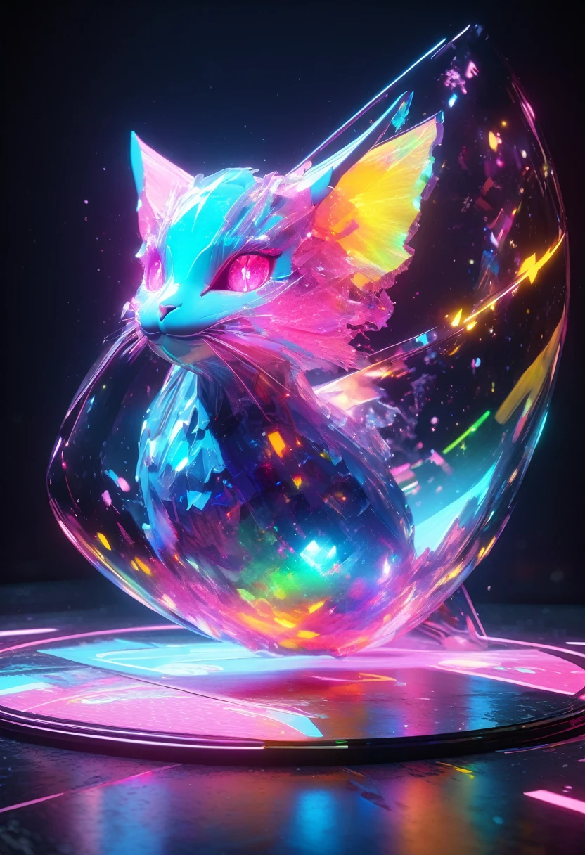 holography, Draw in neon colors:1 Girl:future, transparent, 3D, Light, sf, Digital art, Digital, scientific, Dark Background: electronic circuit: Draw in neon colors, 3d, masterpiece, Digital space, energy, beautiful, masterpiece, 8K, Light, Familiar, Vibrant, colorful, Nice, beautiful, Rich colors, beautiful Light Lines. Magical Effects, Sparkling, beautiful Light Grains