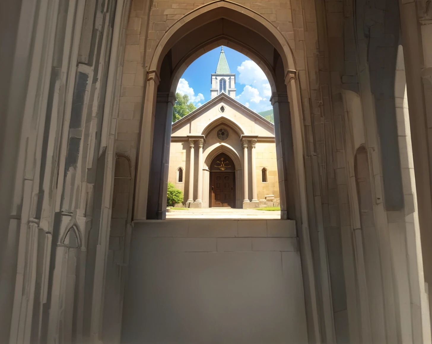 Entrace medieval curch
