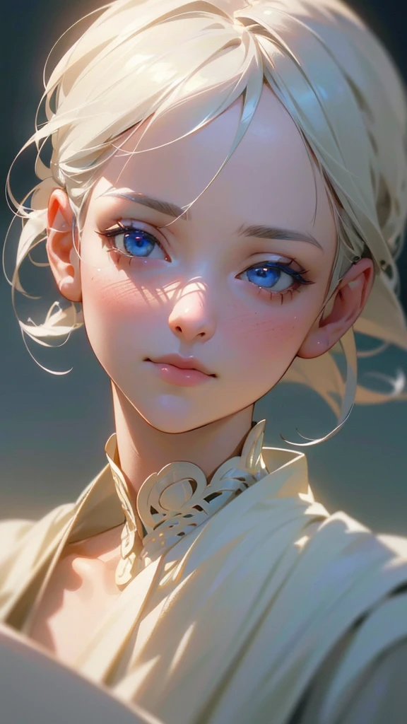 Two twin girls with white hair , detailed face and eyes, intricate hairstyle, delicate facial features, elegant posture, serene expression, soft lighting, muted colors, cinematic composition, highly detailed, photorealistic, 8k, (best quality,4k,8k,highres,masterpiece:1.2),ultra-detailed,(realistic,photorealistic,photo-realistic:1.37)