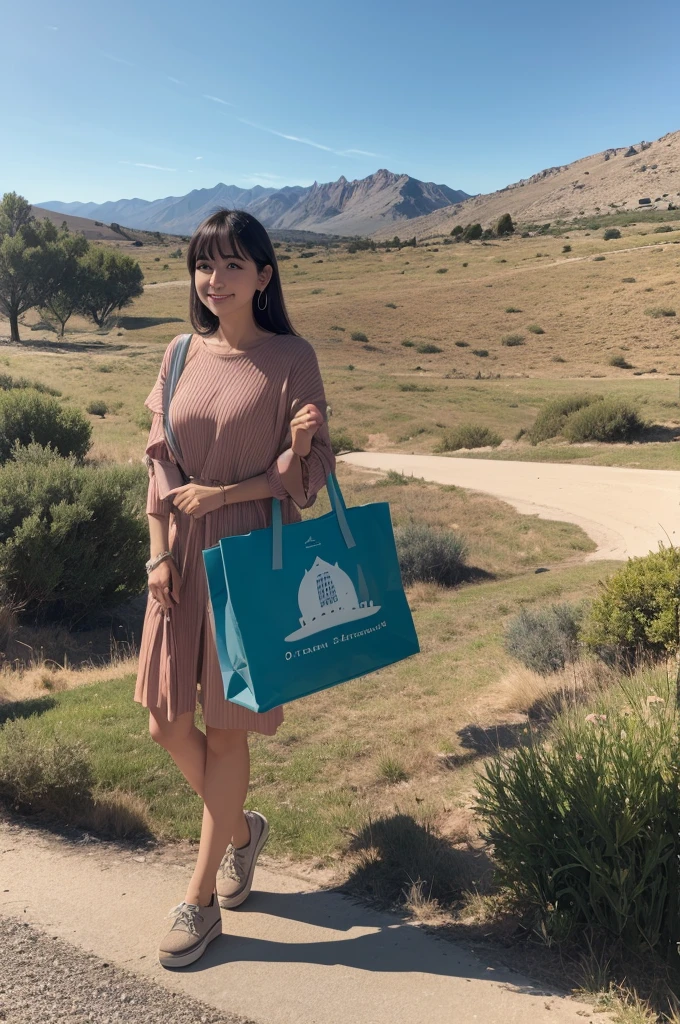 SeaArt create an image with a name SHOPEE A SEGREDOS, A PICTURE WITH A BAG THAT FEATURES TO BE PURCHASED