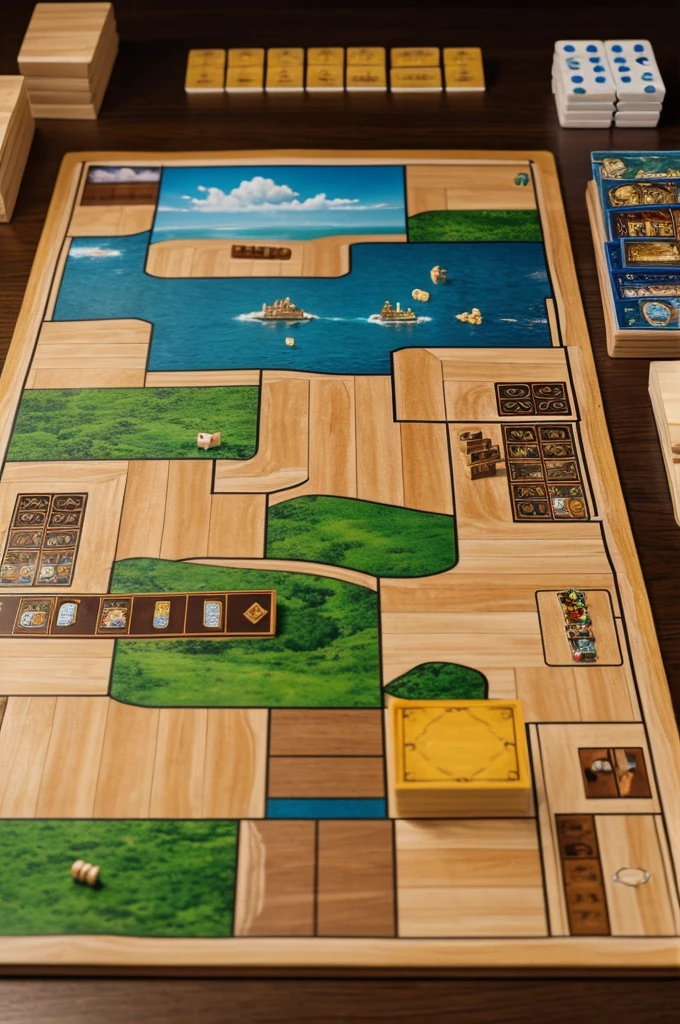 Create the cover and back of a board game