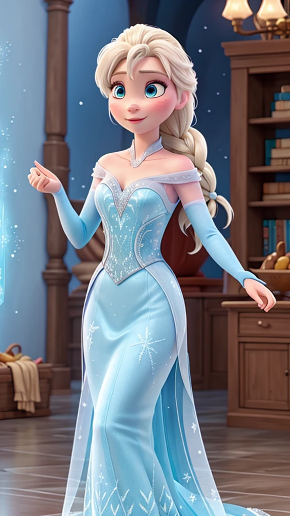 Elsa do filme Frozen semi nua