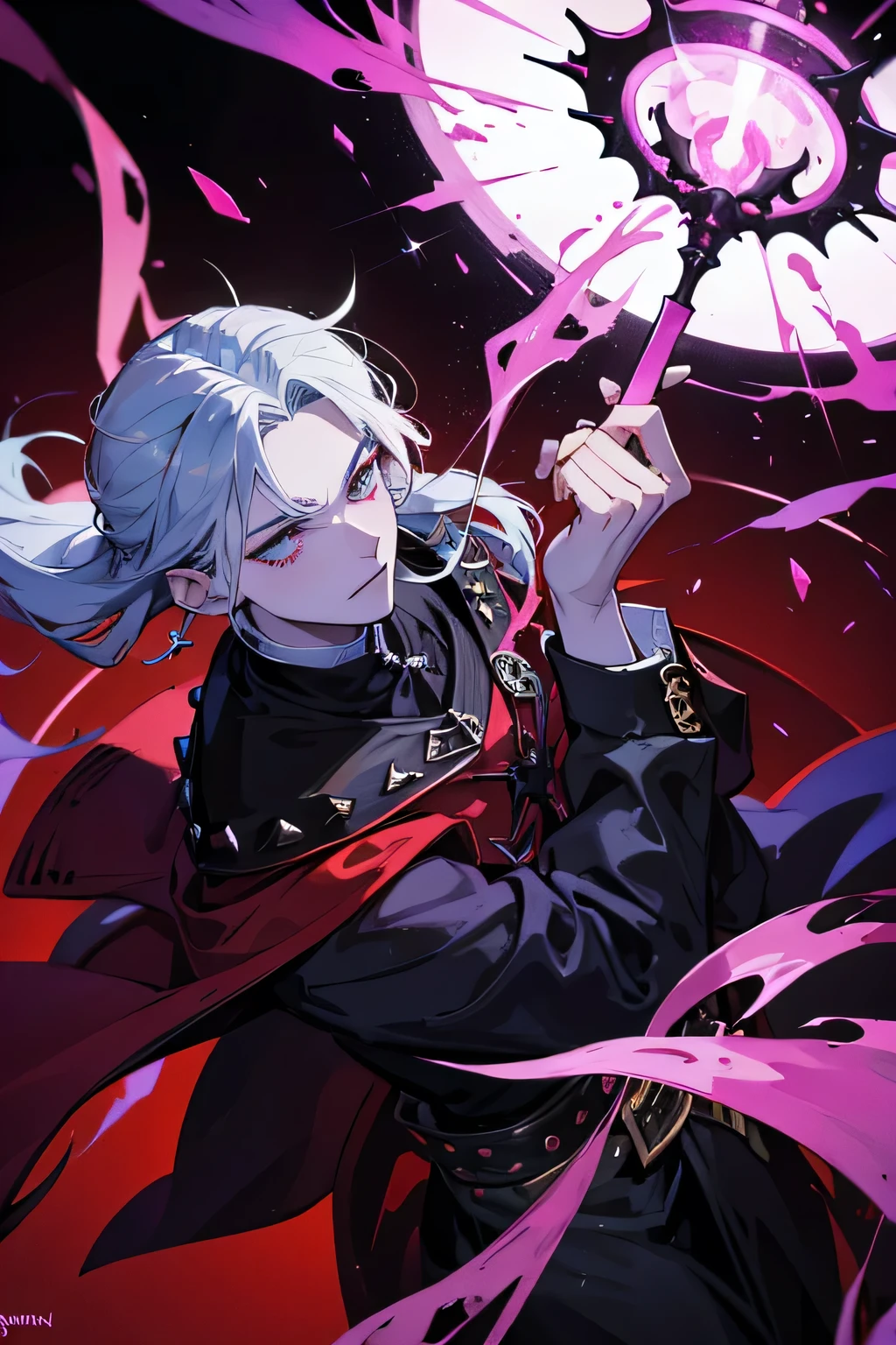 A powerful demon Necromancer male