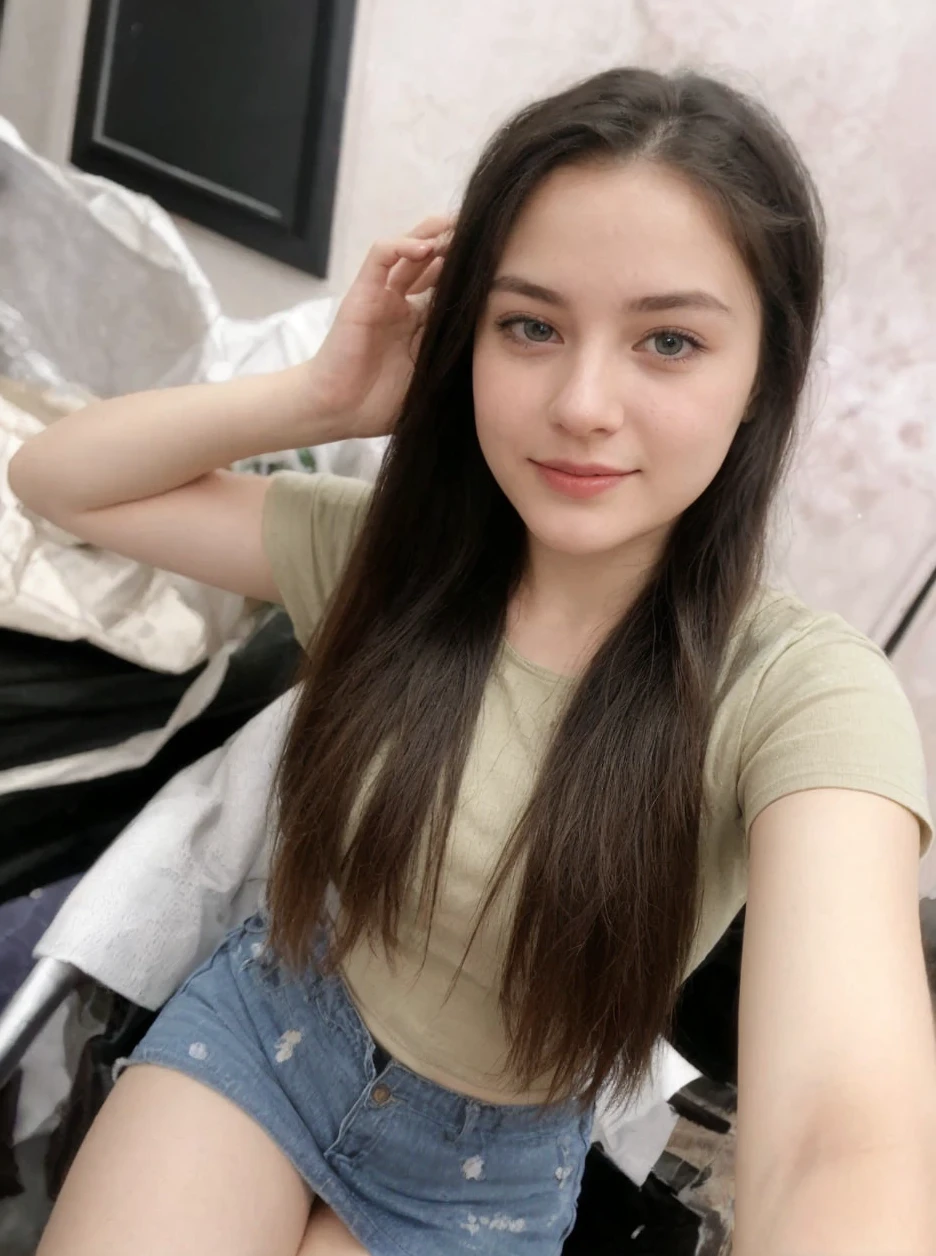 ((best quality)), ((masterpiece)), (detailed),(purple eyes), ((field of flowers)), perfect face, happy young woman, beautiful young woman, young woman tucking her hair behind her ear, laughing, happy, smile, wholesome, daisy behind ear, hair tucked behind her ear, long plaited hair, long perfect hair, slight blush, ((green eyes)), ethereal eyes, big eyes, blonde hair, detailed eyes, perfect iris, perfect eyes, symmetrical eyes, symmetrical face, happy on a field of flowers