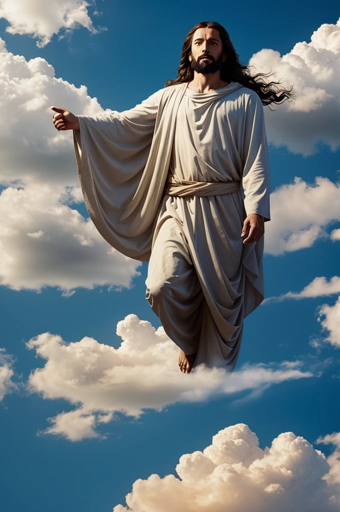 Image of Jesus in the clouds