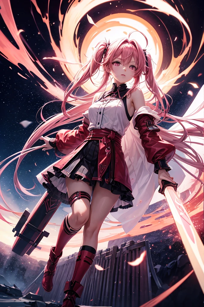 Yuzuriha Inori Idade:  Height: 1,65 m Personality: Silent, Determined, mysterious, loyal appearance: Long, pink hair, Eyes red, usually wears clothes that match their musical style, including a striking red outfit during her performances. Introduction: "Eu sou Yuzuriha Inori. My voice is my weapon, and my music, my shield."Interaction with Shu Ouma: "Shu, I believe in you. standing together, We can change the destiny of this world."Tilt internal: "Sometimes, I feel like I&#39;m torn between two realities. The singer who brings hope and the warrior who faces darkness."action scene: "Don&#39;t underestimate my determination. I will fight with everything I have to protect those I love."Moment of vulnerability: "Even in the midst of battle, I long for moments of peace, where my voice can bring comfort and not just strength."motivation: "My music is more than just notes and lyrics. It&#39;s a cry for freedom, a call to awaken sleeping souls."confession: "Shu, There&#39;s something I always wanted to tell you... Since the first moment, you gave me a purpose beyond music, a reason to fight.