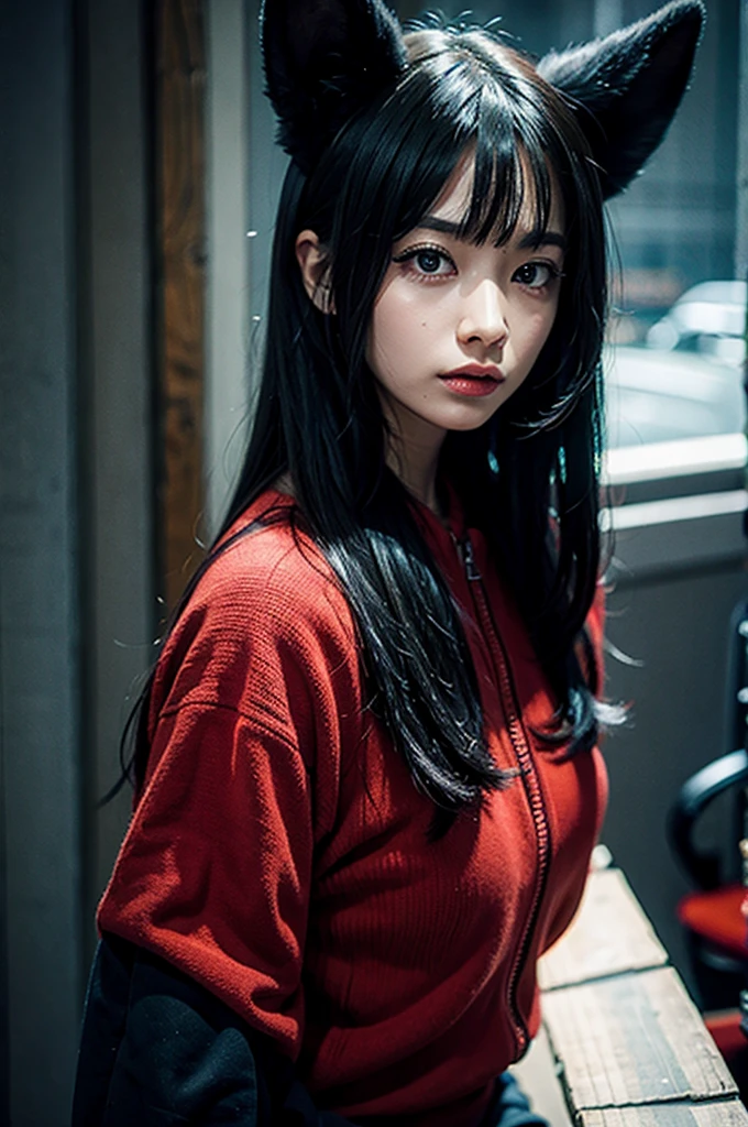 EVIL EYES, BLACK AND RED