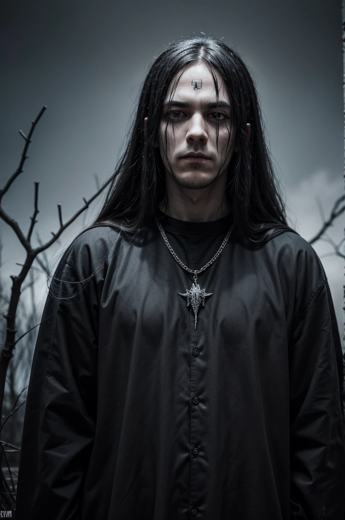 Create an album cover for a black metal band