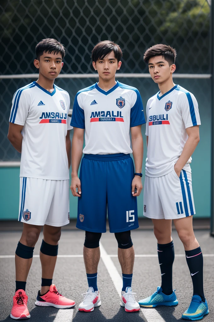 I created a futsal team with a logo uniform and everything
