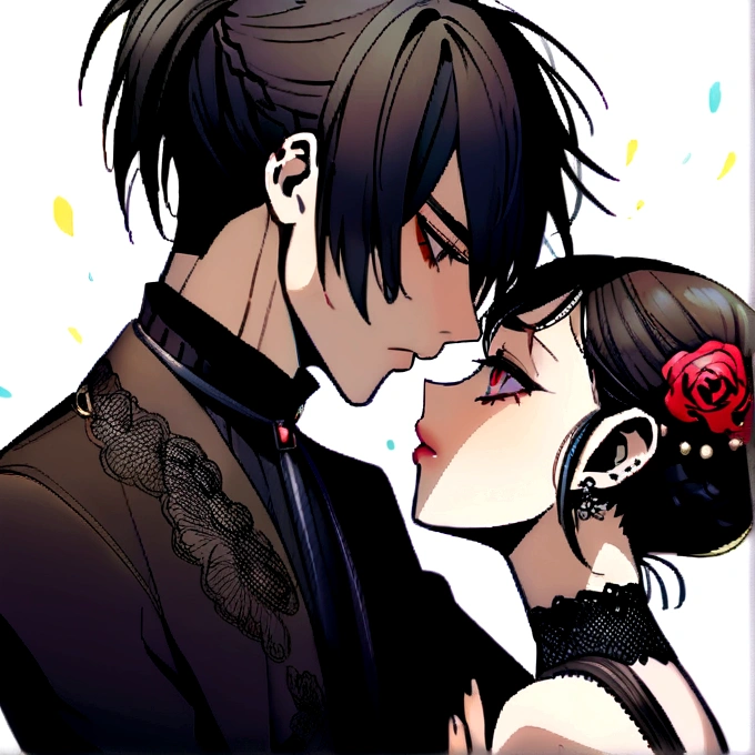 Emo couple the boy is Polish and the girl is Mexican make them cute