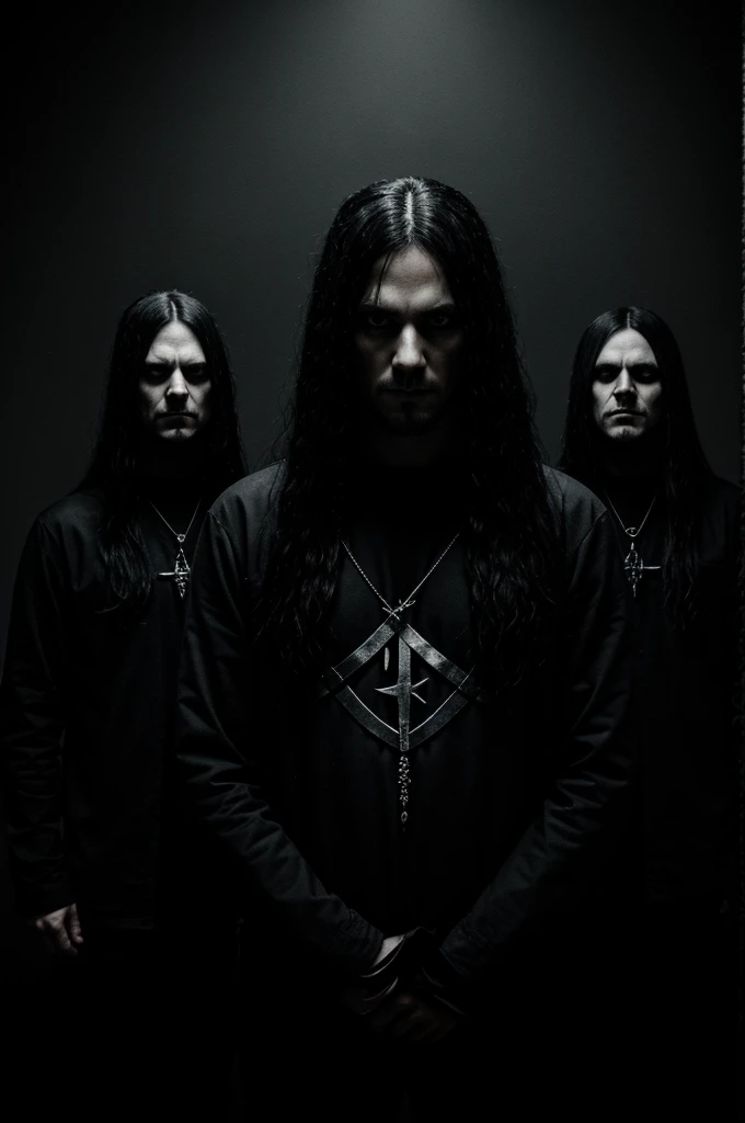Create an album cover for a black metal band