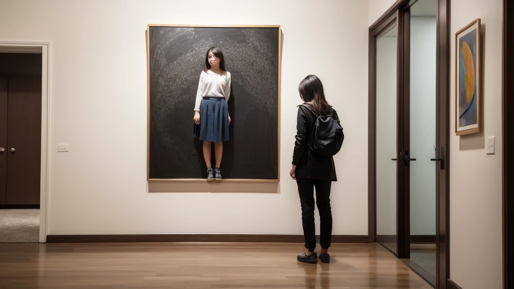(work of art, best qualityer:1.2), 1 girl, standing alone