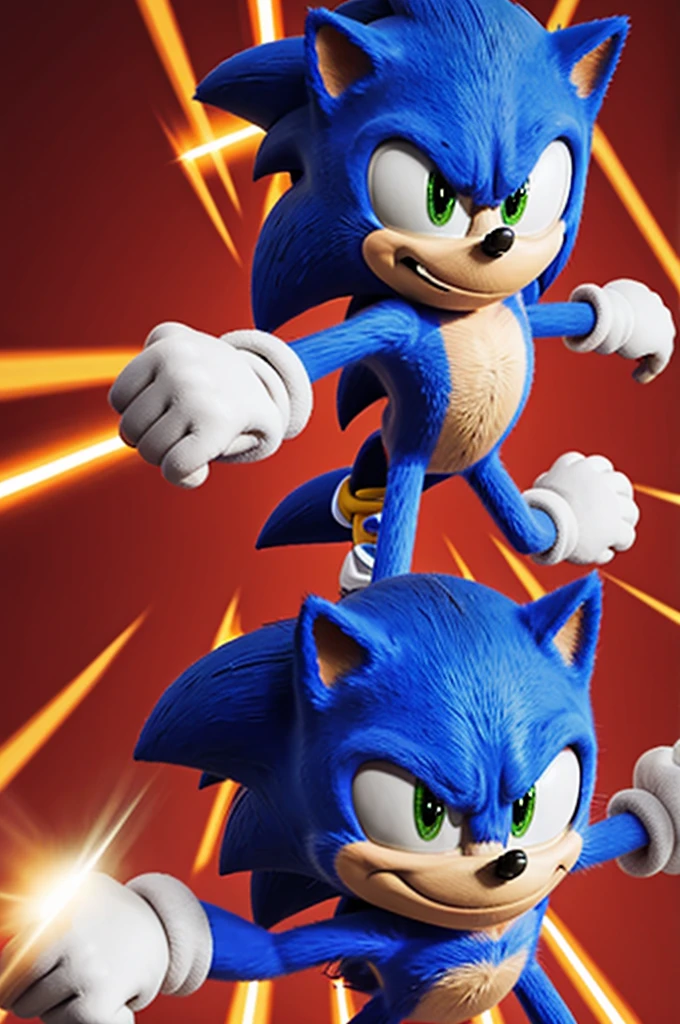 animated sonic face
