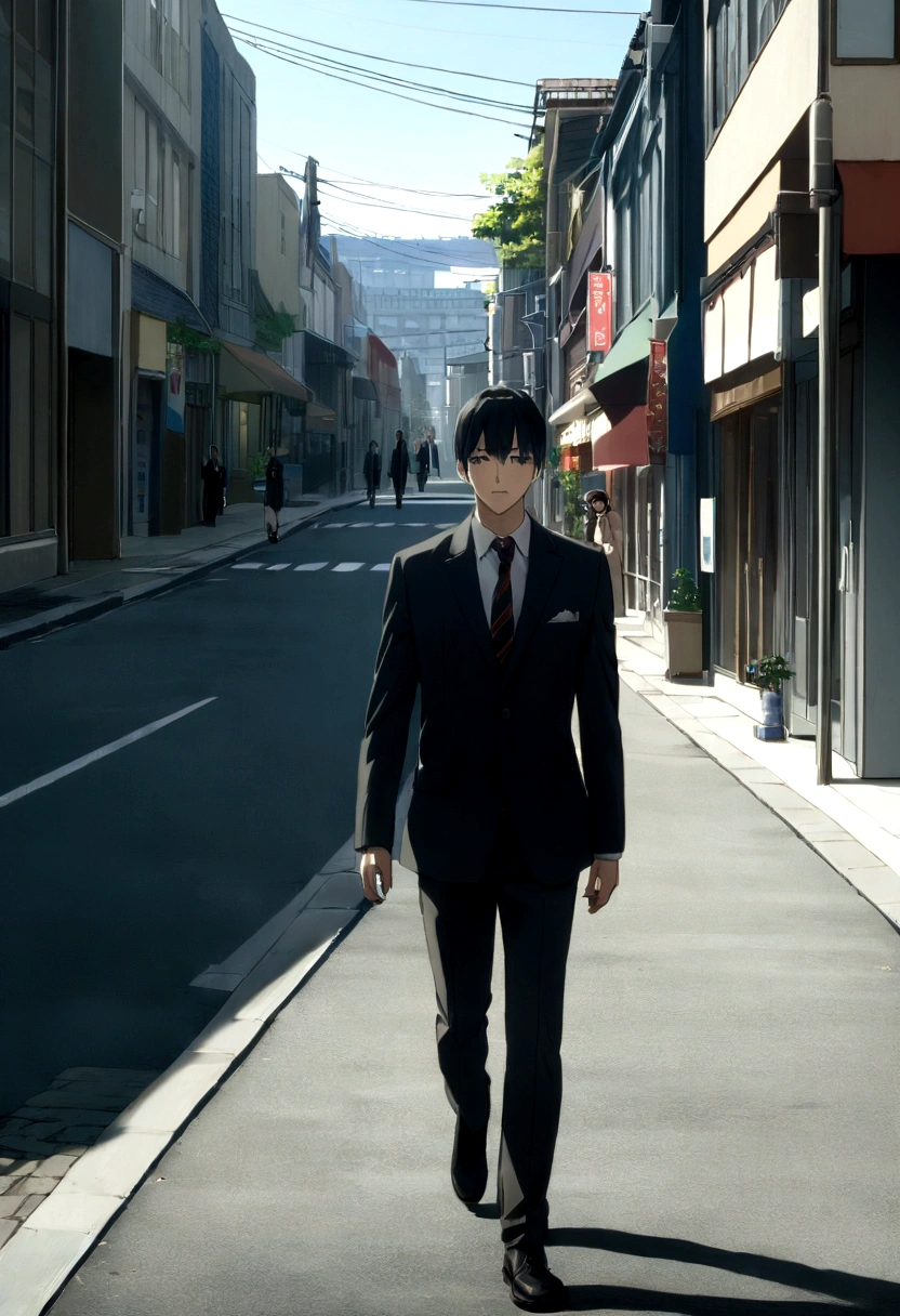 スーツケースを持って道を歩いているmaleがいる, 歩くmale pela cidade, He is crossing the dark street, Walking to work, male, Promotional footage for the film, 歩くmale, Movie stills, Cinematic shots!, Walking on a small town, Standing on the street, Photo Stills, Standing in the city centre, Highrise Business District