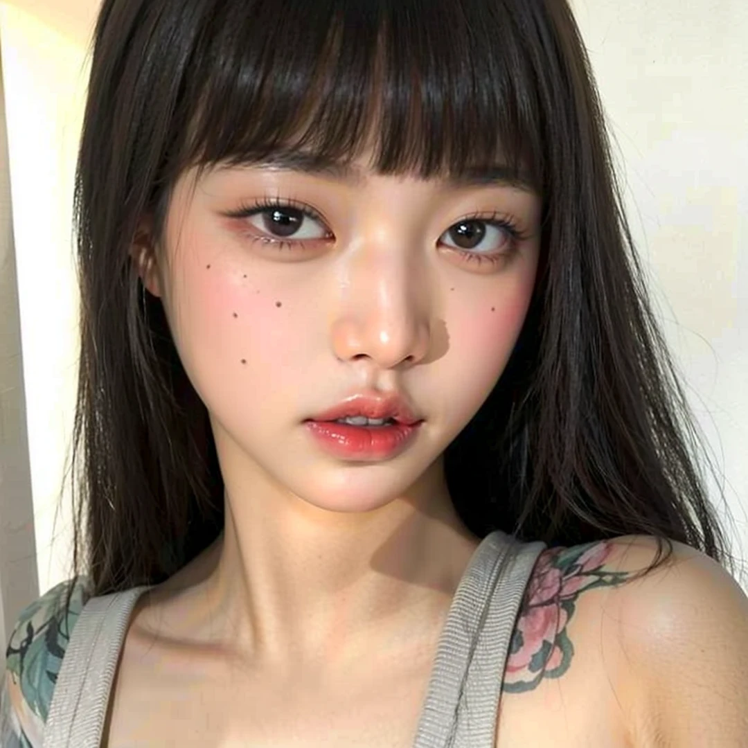 devastated Asian woman with long black hair wearing a white dress, maquiagem sul-coreana popular, jennie blackpink, maquiagem coreana popular, Parque Roseanne do Blackpink, jossi do blackpink, Retrato de Jossi do Blackpink, adorable and pale korean face, Ulzzang, Lalisa Manoban do Blackpink, Lalisa Manobal, Jinyoung Canela, young lovely korean face