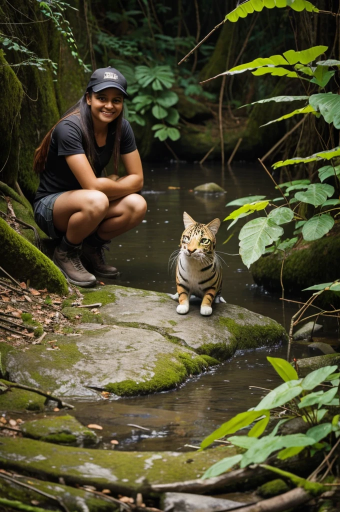 Photo with a hidden animal that is difficult to find and entertaining
