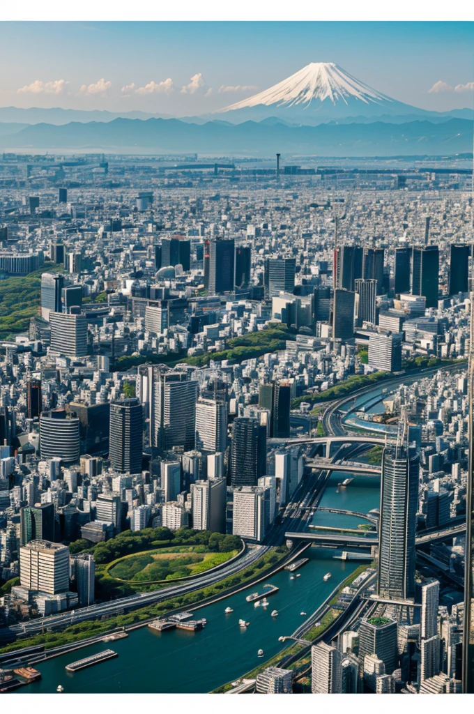 Create an image of a landscape in Tokyo