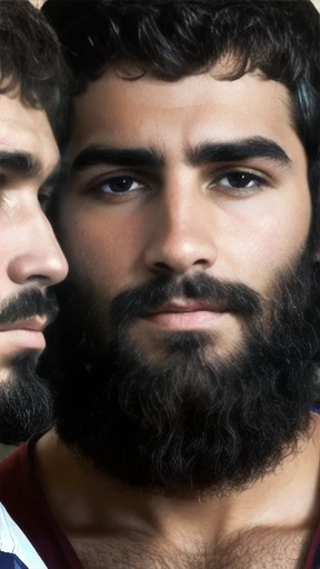 group of men judaean man focus on faces.
