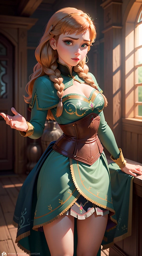  Anna of Arendelle showing huge wide breasts, Drooping breasts, opening your clothes, big breasts, sample big breasts