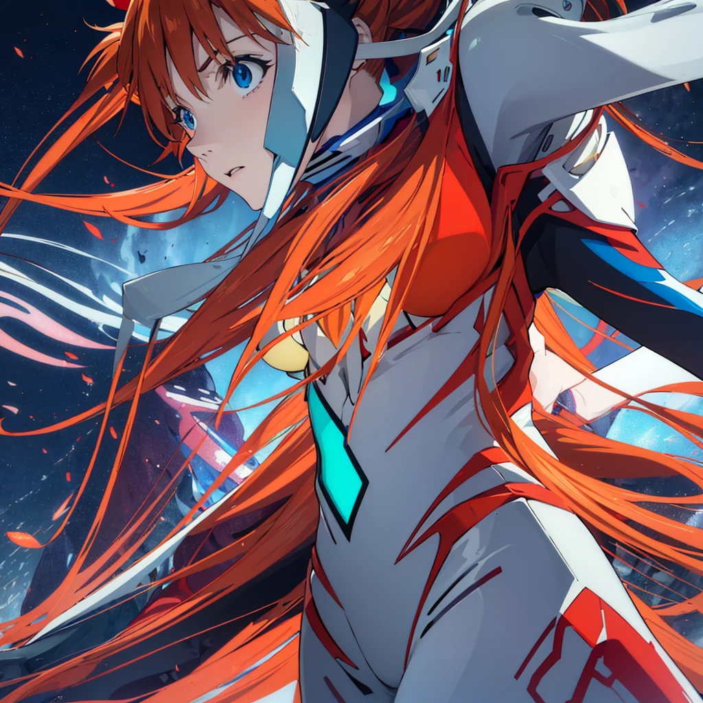 sugar angle, Asuka Langley Soryu, (Soryu Asuka Langley:1.5), blue eyes, hair between eyes, headgear, interface headset, orange hair, two side up,
blake bodysuit, long sleeve, plug suit, red bodysuit,
rest indoors, classroom,
break looking at viewer, (cowboy shot:1.5),
break (table top:1.2), highest quality, High resolution, unity 8k wallpaper, (figure:0.8), (detailed and beautiful eyes:1.6), highly detailed face, perfect lighting, Highly detailed CG, (perfect hands, perfect anatomy),