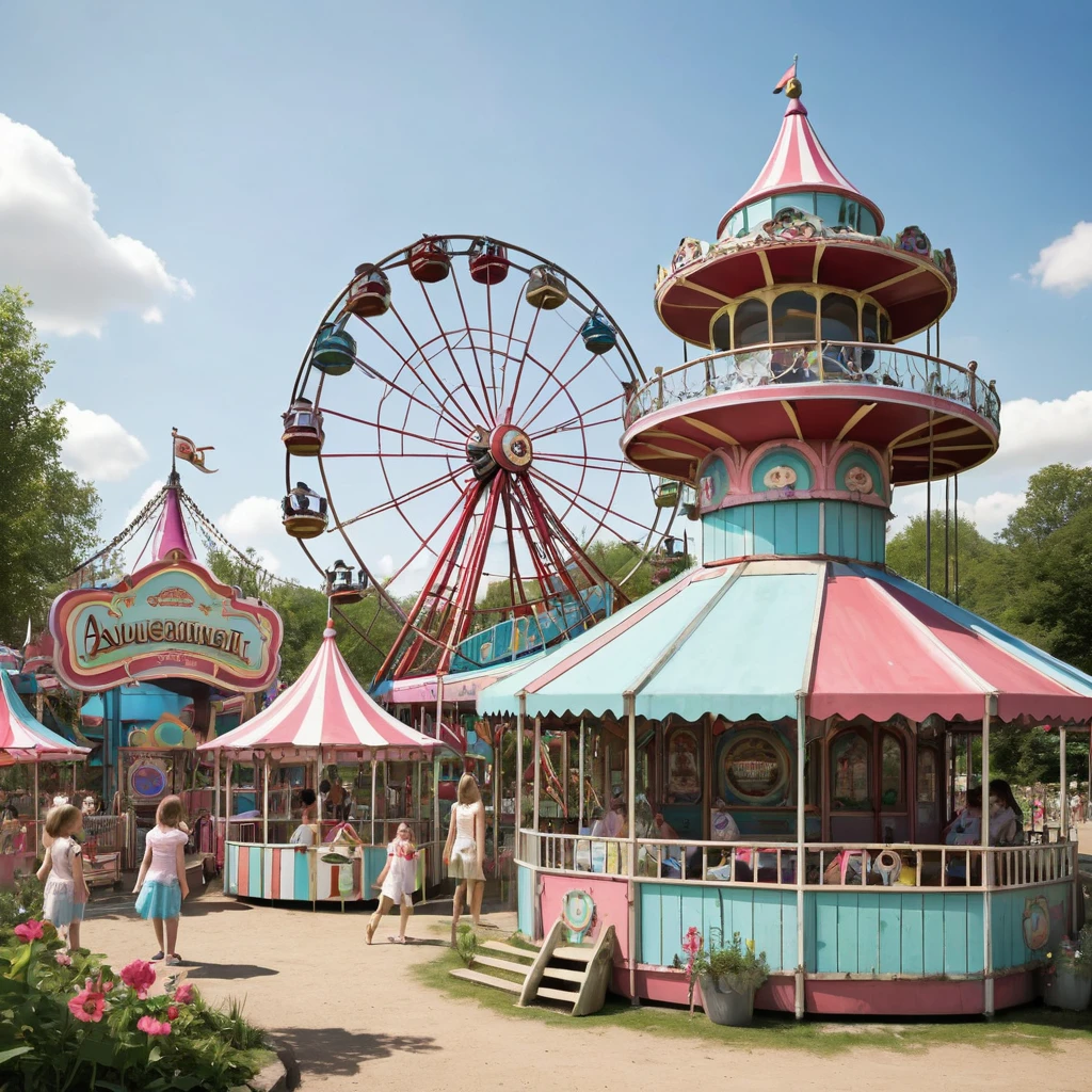 Create a shabby amusement park