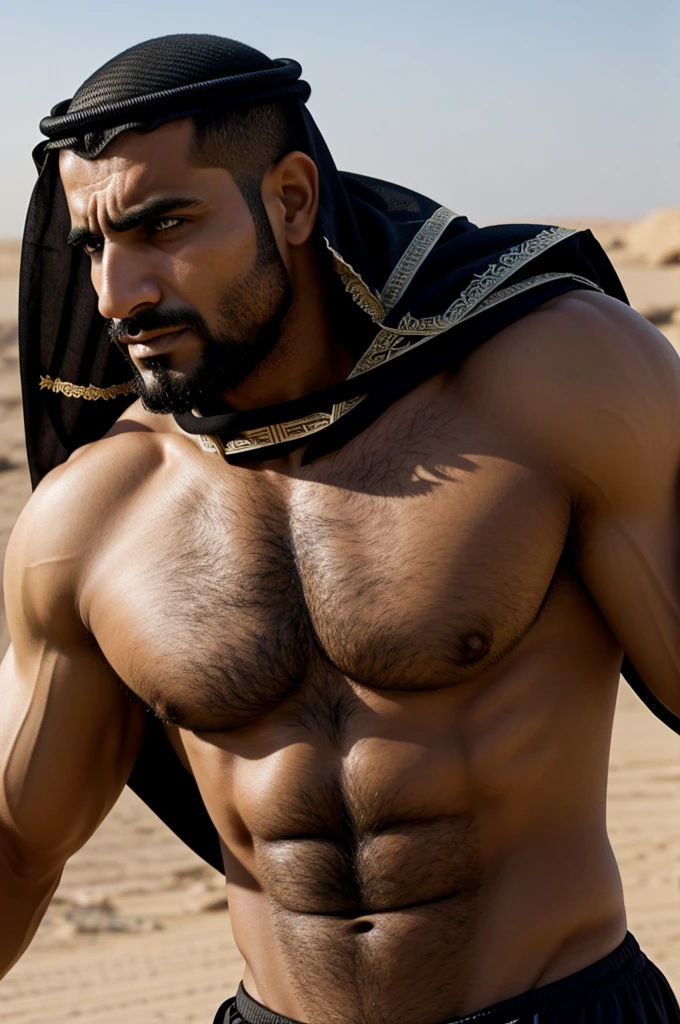 Image of a strong Arab man
