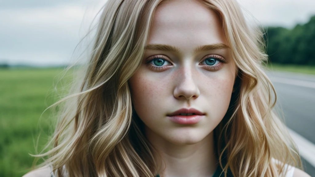 Ultra HD、super high quality、Real、4k、8k、One Girl, Age 15, alone, Aesthetic artwork, Irish, Wavy strawberry blonde hair, Shoulder-length hair, Grey Eyes, Light grey eyes, Pale skin, Runner's body, (Textured skin, Skin pores:1.1),Good, Exposed breasts, Sexy pose、Lifting her miniskirt to show her panties、Beautiful nipples、Nude Model、Atelier