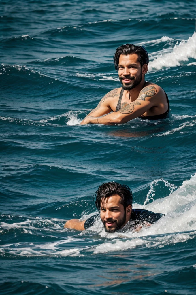 Felix in the water