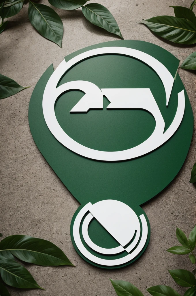 Make me a logo that is green and white nature and says New Gods