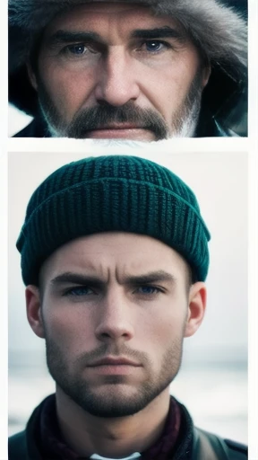 group of Icelandic men gathered   focus on faces.