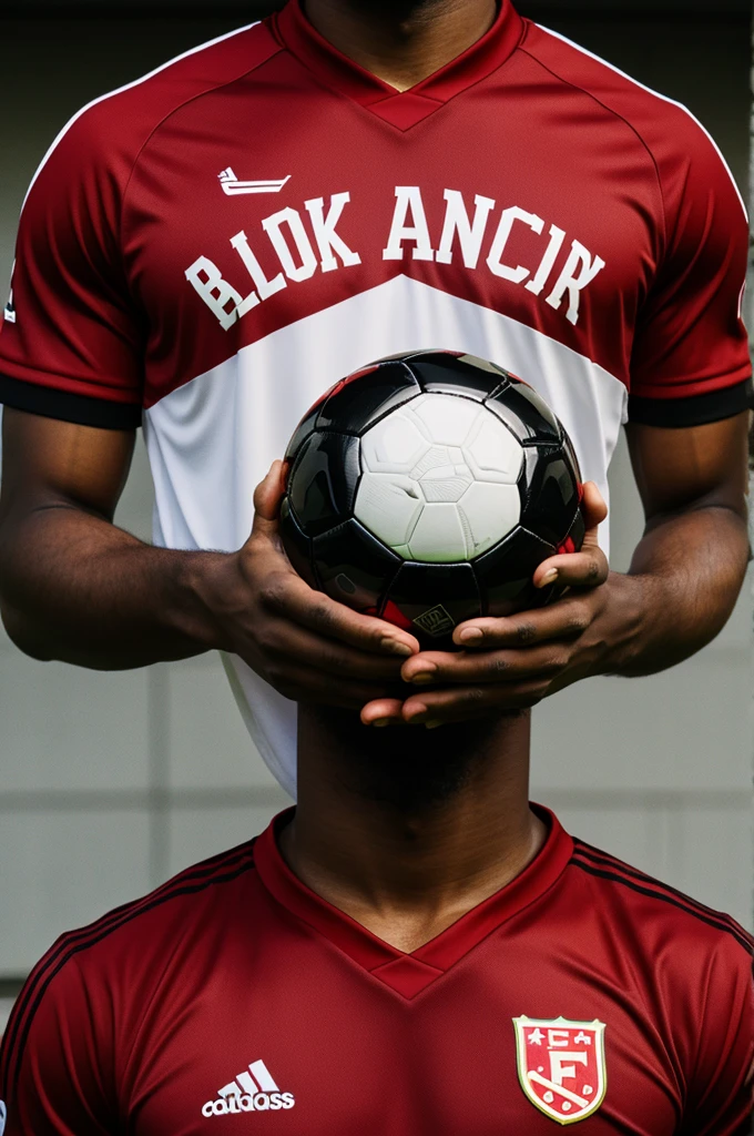 Logo of a black soccer team with a red Alcón 