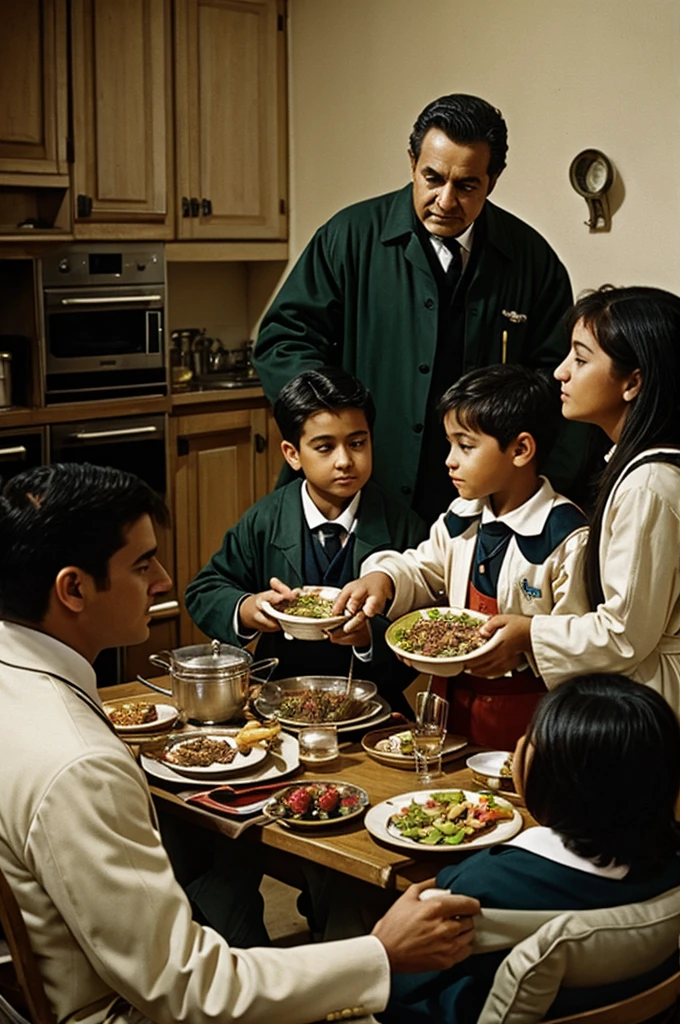 The feeding of the lower class 4 images