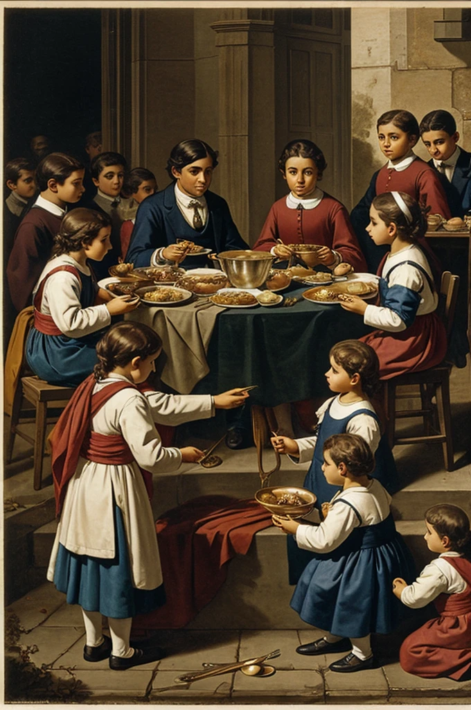 The feeding of the lower class before