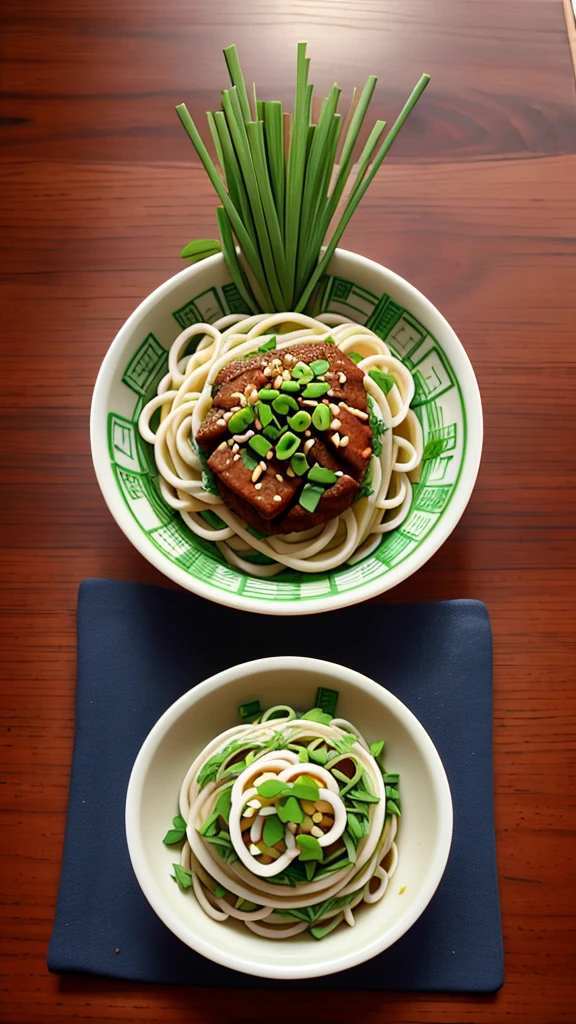Chive soba noodlesChinese chive soba noodles Chinese noodles Minced meat Chinese style
Served on a round plate
Please make a photo