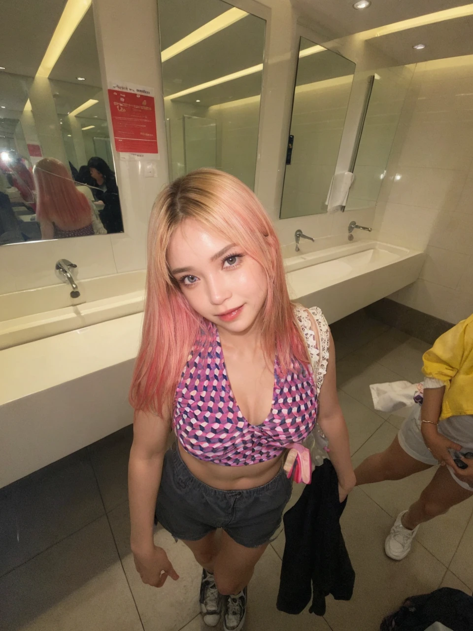 ((Best Quality, 8K, Masterpiece:1.3)), Focus: 1.2, Perfect Body Beauty: 1.4, Buttocks: 1.2, ((Layered Haircut, Breasts: 1.2)), (Wet Clothes: 1.1), (Rain, Street:1.3), Bandeau Dress: 1.1, Highly Detailed Face and Skin Texture, Fine Eyes, Double Eyelids, Whitening Skin, Long Hair, (Shut Up: 1.3), Smile